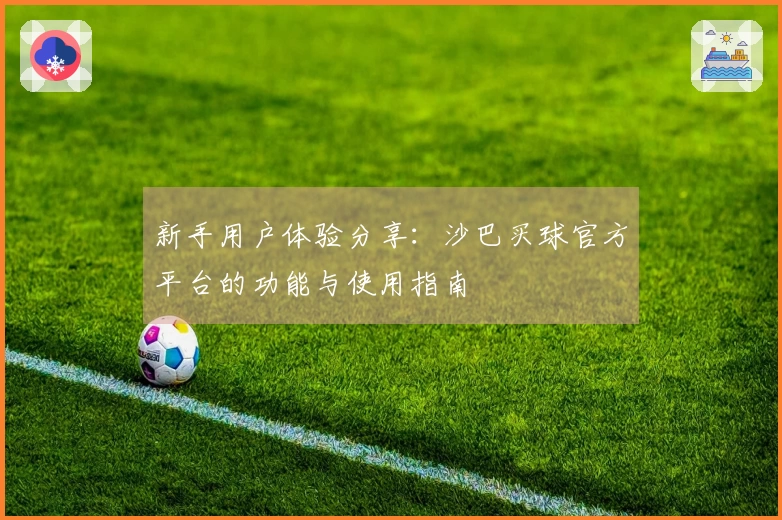 新手用户体验分享:沙巴买球官方平台的功能与使用指南