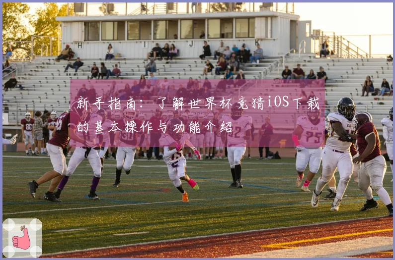 新手指南：了解世界杯竞猜iOS下载的基本操作与功能介绍