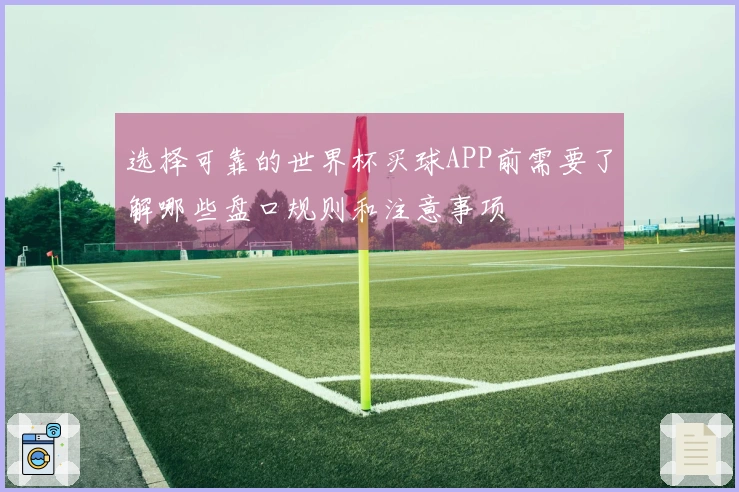 选择可靠的世界杯买球APP前需要了解哪些盘口规则和注意事项